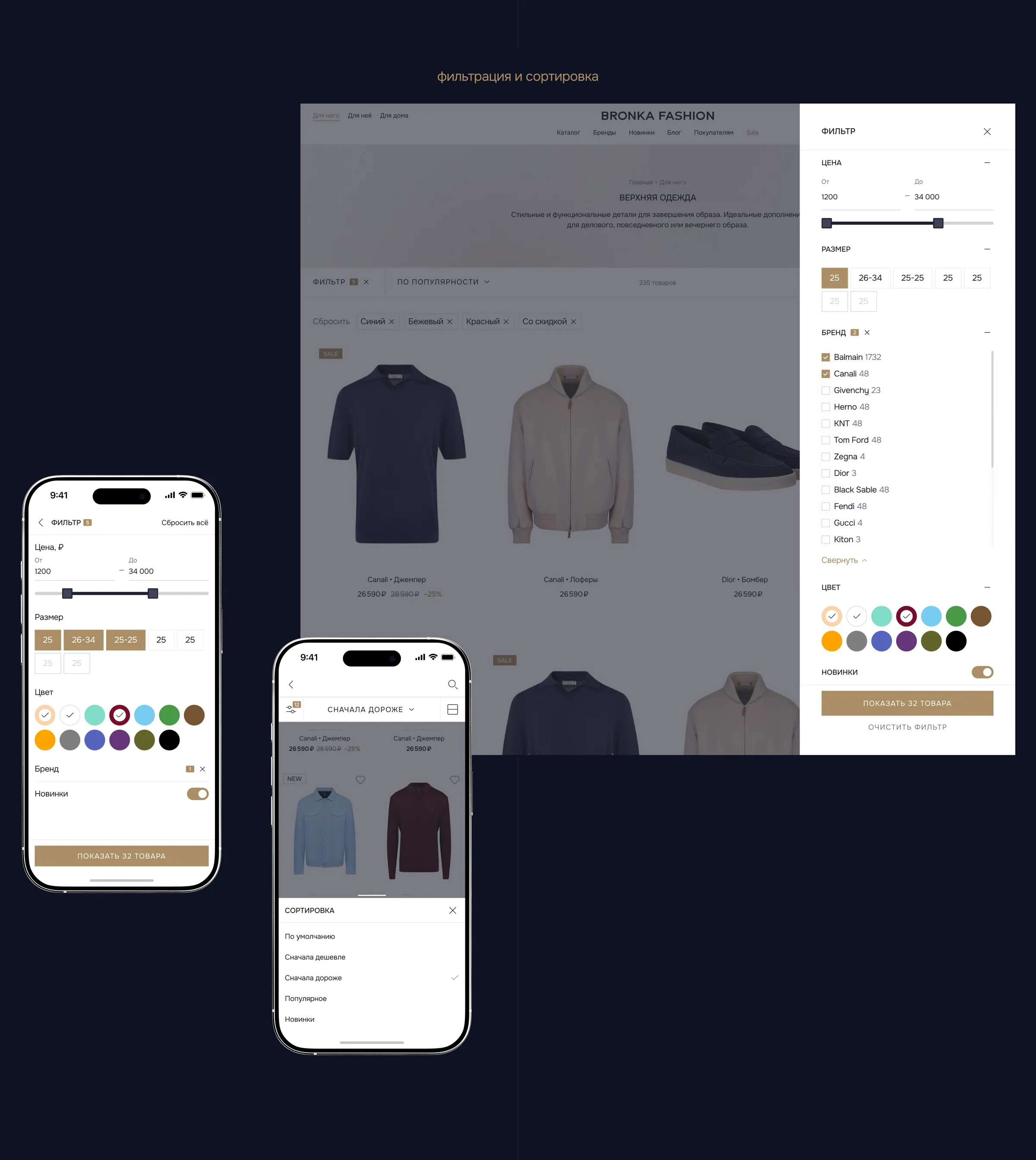 Редизайн интернет-магазина Bronka Fashion, макет 15